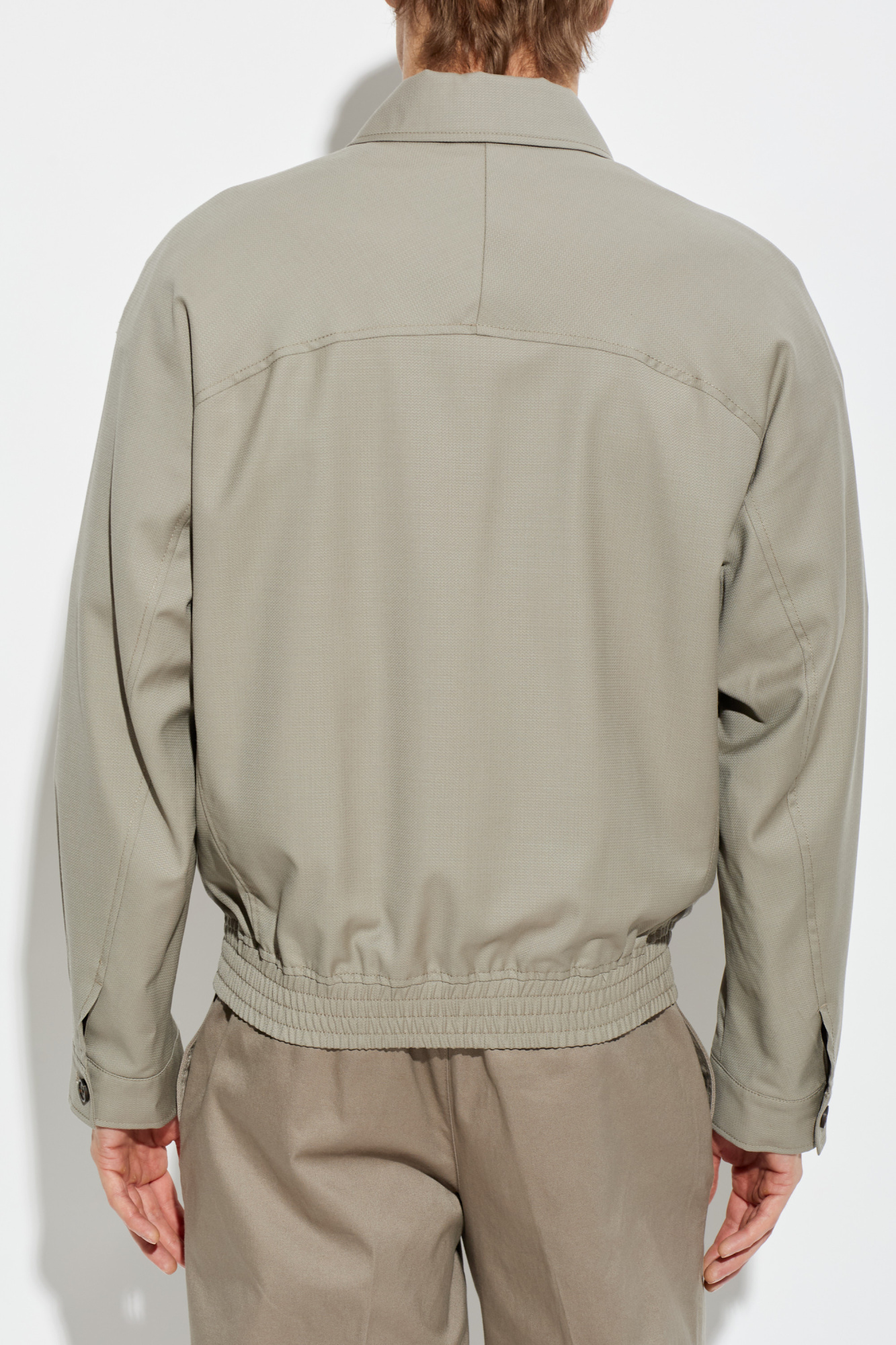 Emporio Armani Wool jacket with collar | Men's | Vitkac